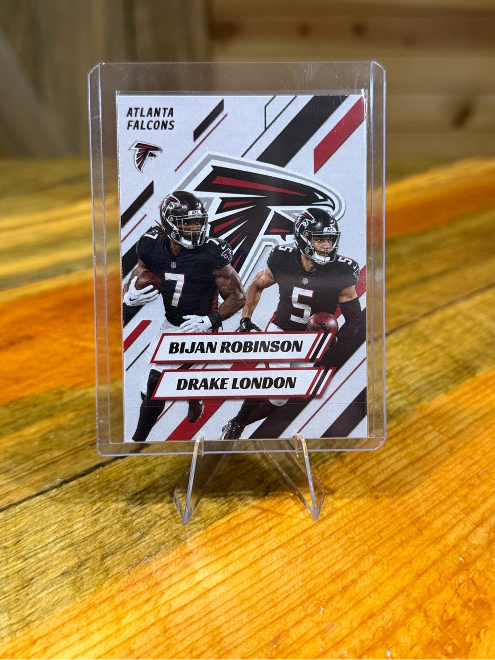 Bijan Robinson / Drake London Atlanta Falcons Custom Football Card